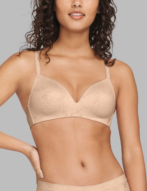 Sustainable Women's Clothing Second Skin Comfort Lace Lightly Lined Wireless Bra