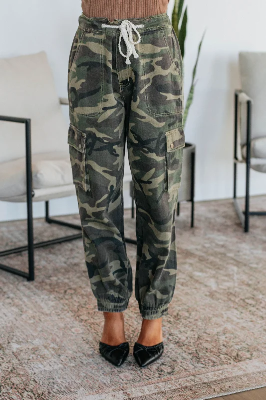 Comfortable Garments For Women Maverick Cargo Pants - Dark Olive