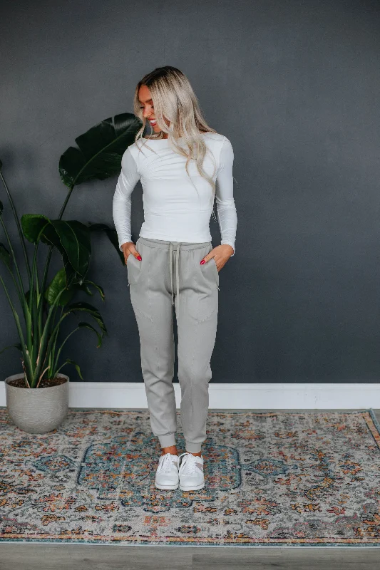 Women's Formal Clothes Alex Active Joggers - Pebble