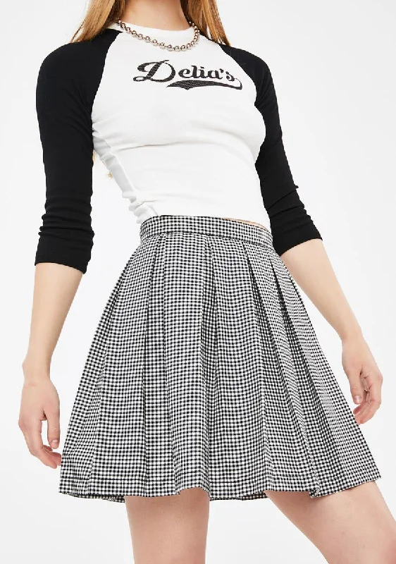 Women's Outerwear Garments Acting Out Tennis Skirt