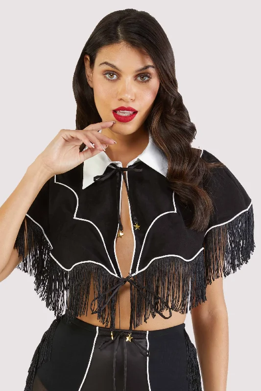 Stylish And Comfortable Clothing For Women Billie Western Cowboy Fringe Cape