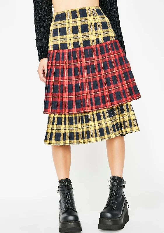 Modern Women's Apparel Sunday Skool Plaid Skirt