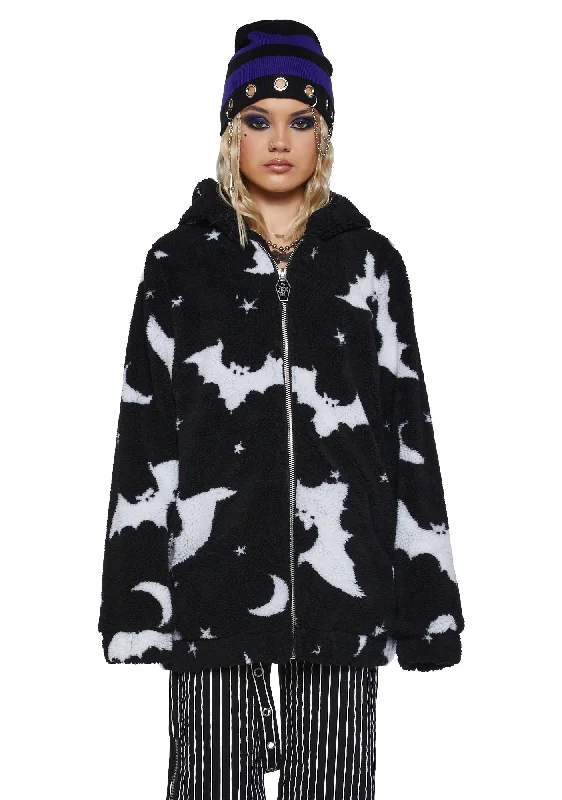 Women's Festive Attire Keep Chill Faux Fur Jacket