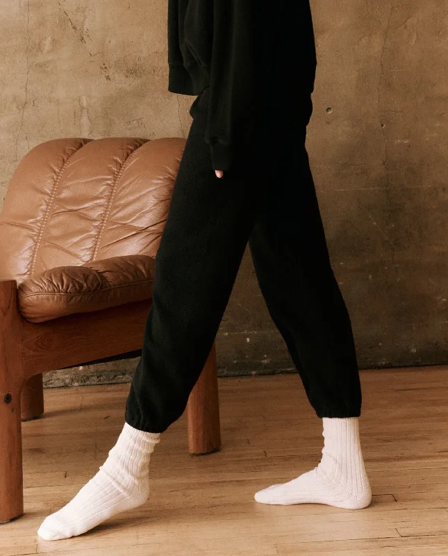 Women's Formal Event Outfit The Fleece Stadium Sweatpant. -- Almost Black