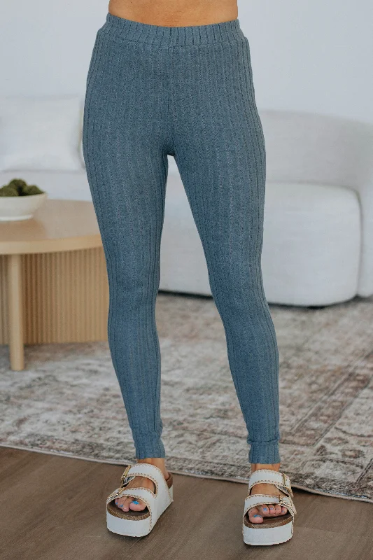 Stylish And Comfortable Clothing For Women Get Cozy Leggings - Slate