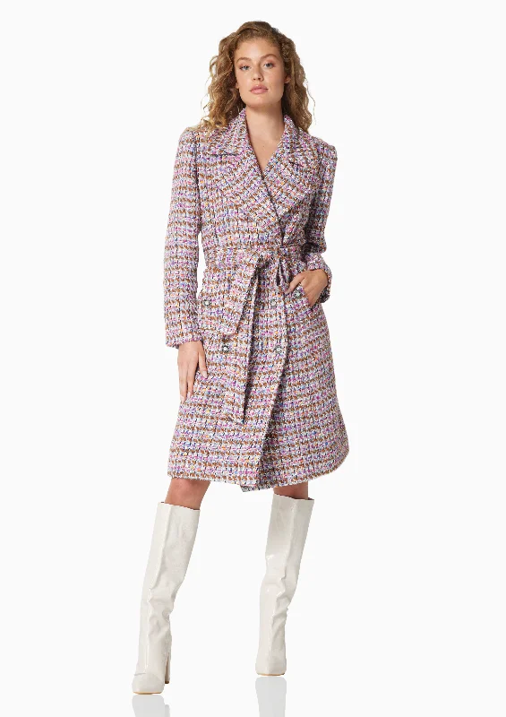 Women's Classic Outfit Chapelle Coat In Purple