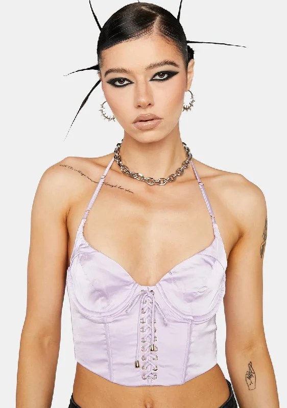 Affordable Fashion Clothing For Women Lilac I'm In Your Area Bustier Top