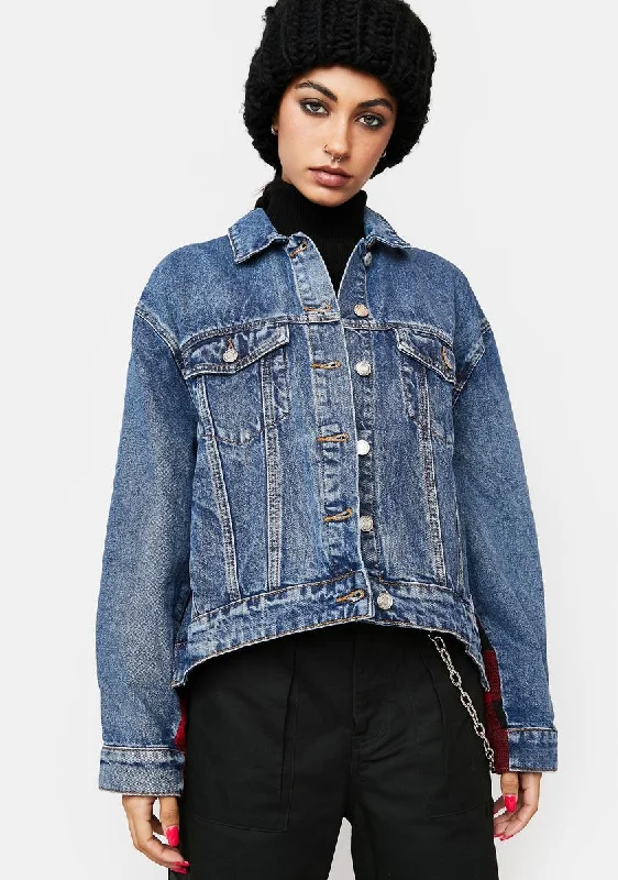 Women's Evening Garments Timber Shouts Denim Jacket