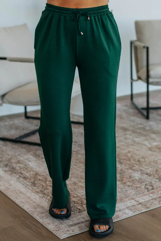 Formal Outfit For Women Leave Me To Lounge Pants - Hunter Green