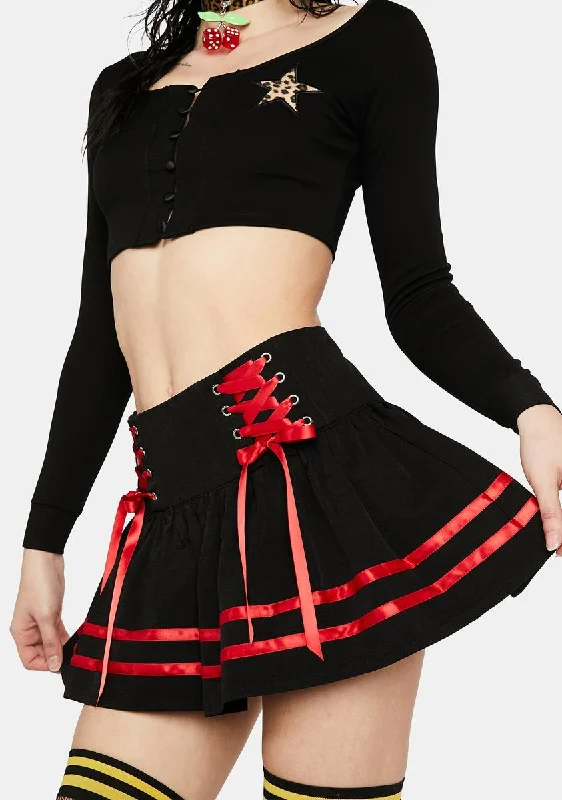 Women's Transitional Attire Race With The Devil Mini Skirt