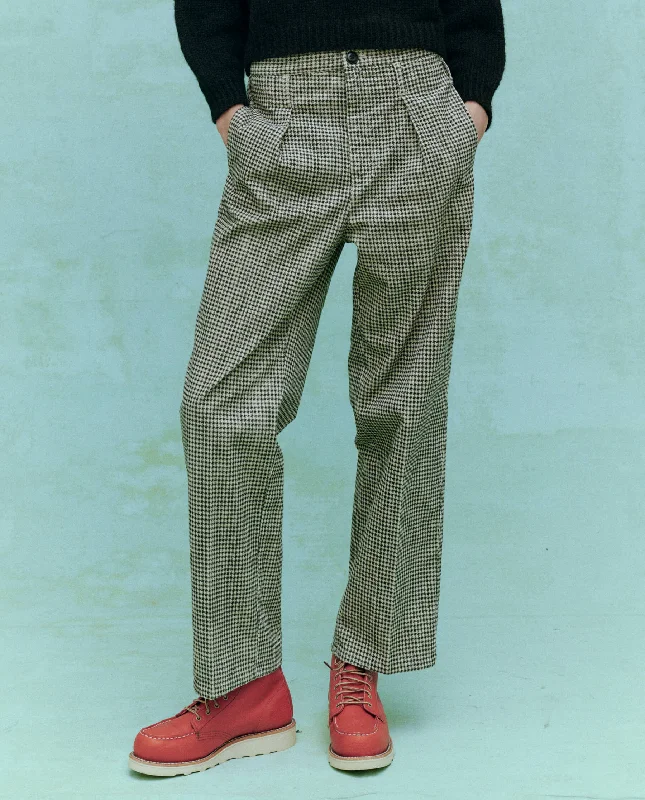 Women's Tailored Outfit The Parker Trouser. -- Vintage Houndstooth