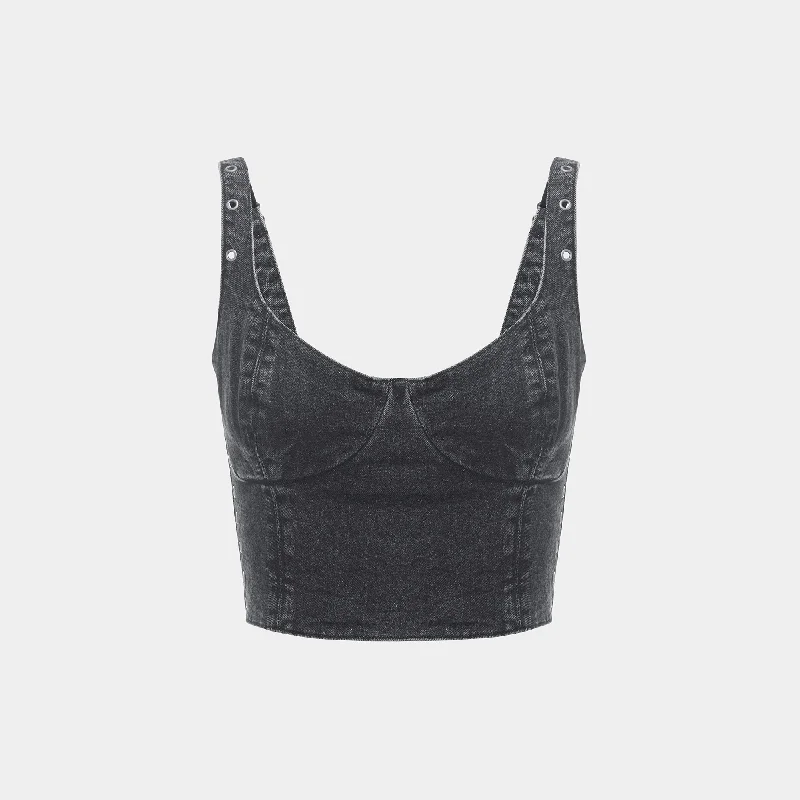 Plus-Size Women's Garments Ksubi Dauphine Bustier - Shadow