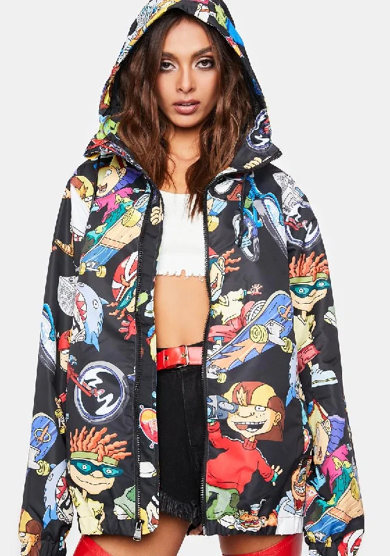 Vintage-Inspired Women's Clothes Rocket Power Windbreaker