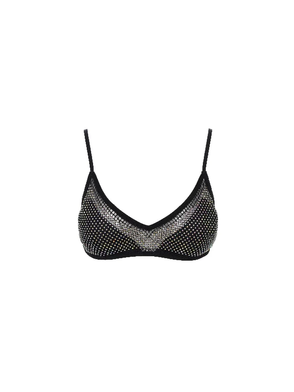 Women's Chic Apparel Embellished Stone Bra