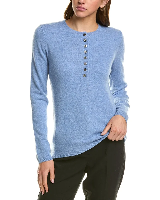 Women's Occasion Wear Clothes InCashmere Henley Cashmere Sweater