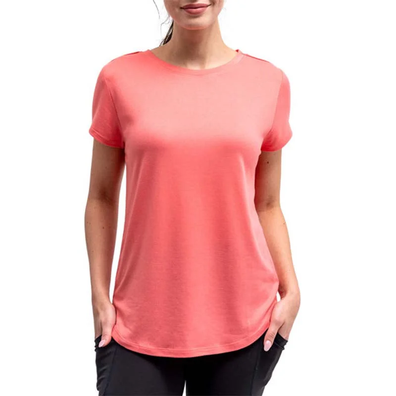 Sustainable Women's Apparel Coral Pajama Top