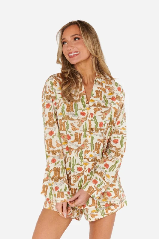 Women's Holiday Clothes Show Me Your Mumu Early Riser Pj Set in Rodeo Escape