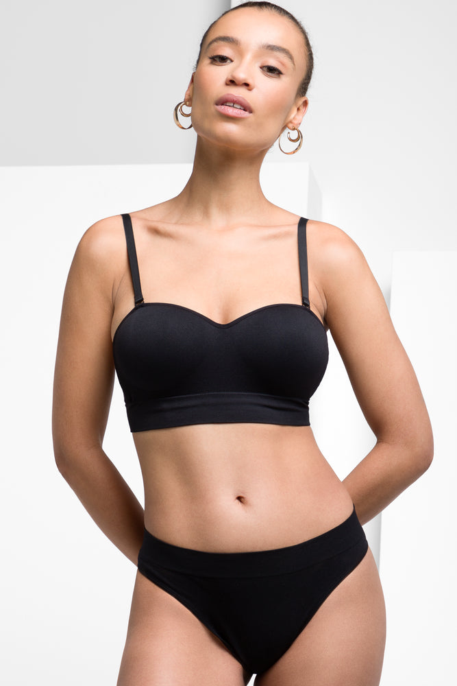 Women's Clothing Sets Seam-Free Multiway Bra Black