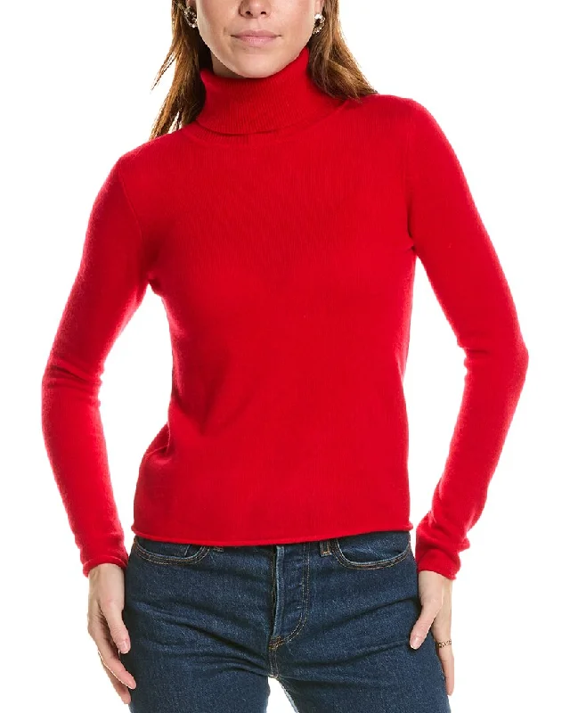 Vintage Clothing For Women sofiacashmere Roll Cuff & Hem Turtleneck Sweater