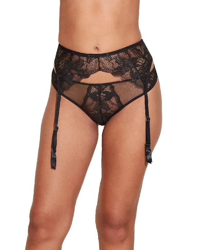 Stylish Women's Garments For Holidays Paradiso Women's Garter Belt Parad4141 In Black