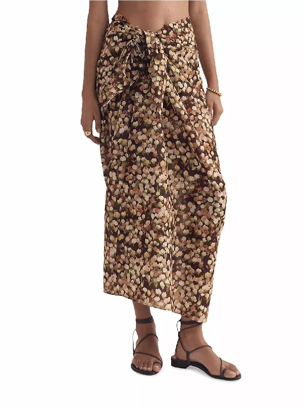 Women's Timeless Attire Floral Cotton Pareo In Florence