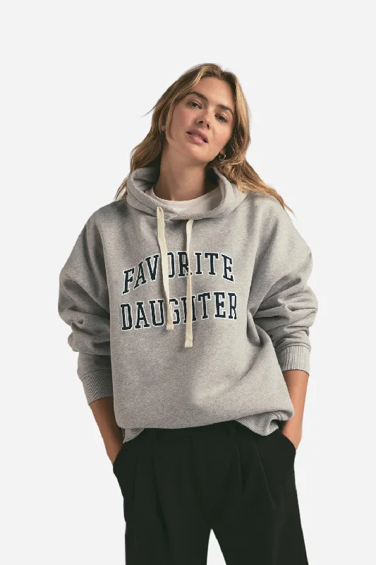 Women's Sporty Chic Clothes Favorite Daughter The Collegiate Hoodie in Heather Grey