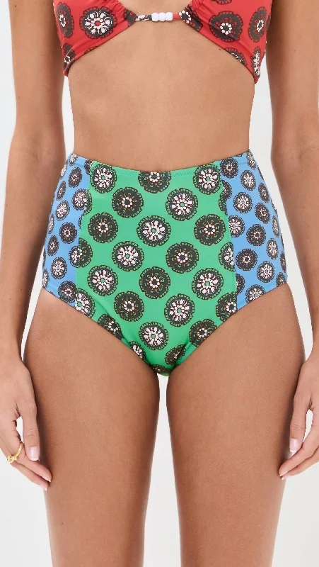 Women's Classic Attire Navya Bikini Bottom In Green Bloom