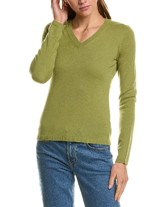 Women's Professional Clothes InCashmere V-Neck Cashmere Sweater