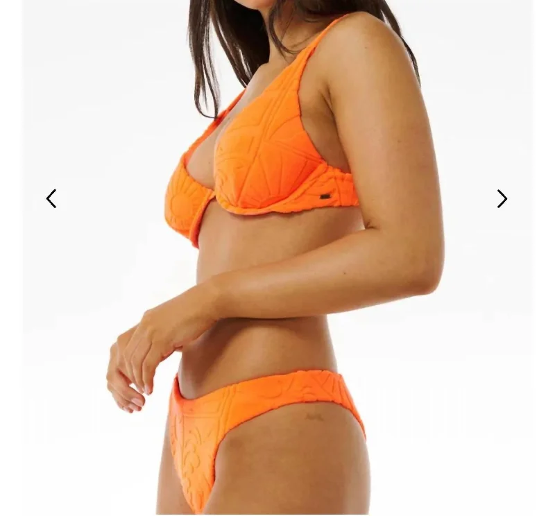 Women's Casual Apparel Santorini Terry Hi-Leg Skimpy In Bright Orange