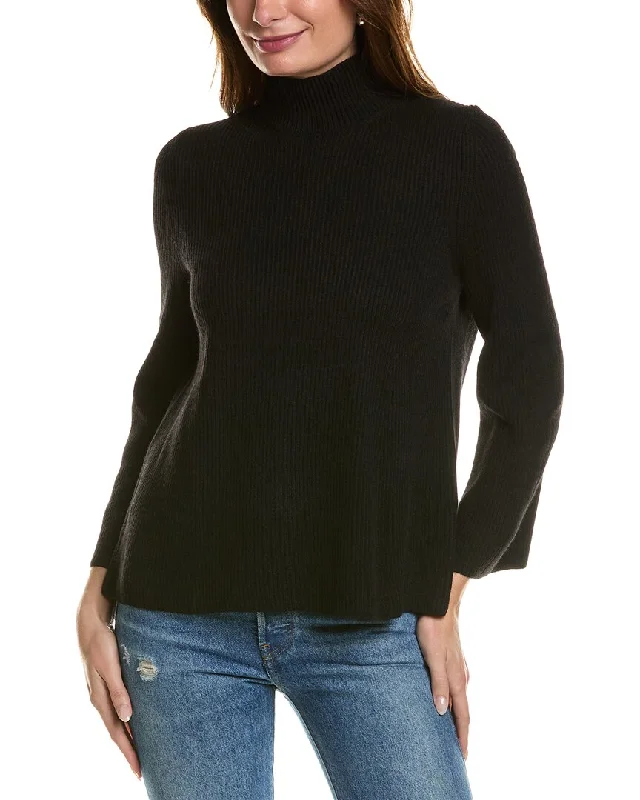 Women's Sporty Chic Clothes Anne Klein Mock Neck Sweater