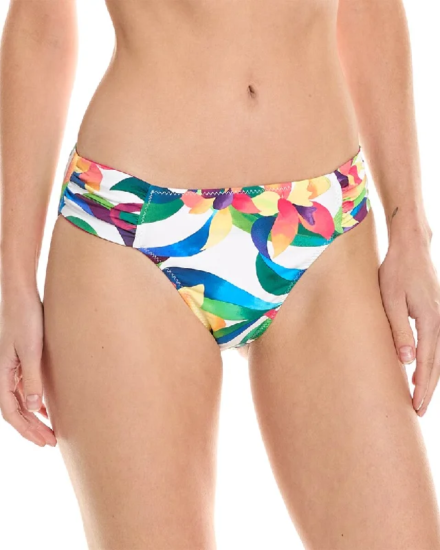 Trendy Athleisure Clothing For Women Tommy Bahama Tropical Blooms Reversible Hipster Bikini Bottom