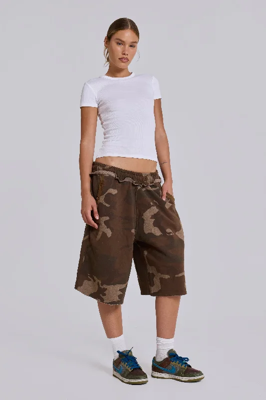 Trendy Athleisure Clothing For Women Camo Monster Jogger Shorts