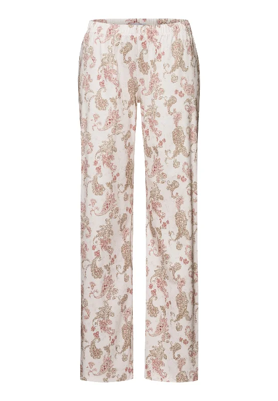 Timeless Women's Garments Loungy Nights Cotton Knit Pajama Pants | Rose Paisley 76492-2869