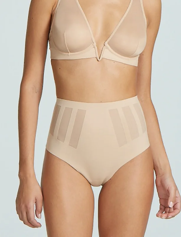 Women's Resort Attire Commando Luxe Control Thong in Beige