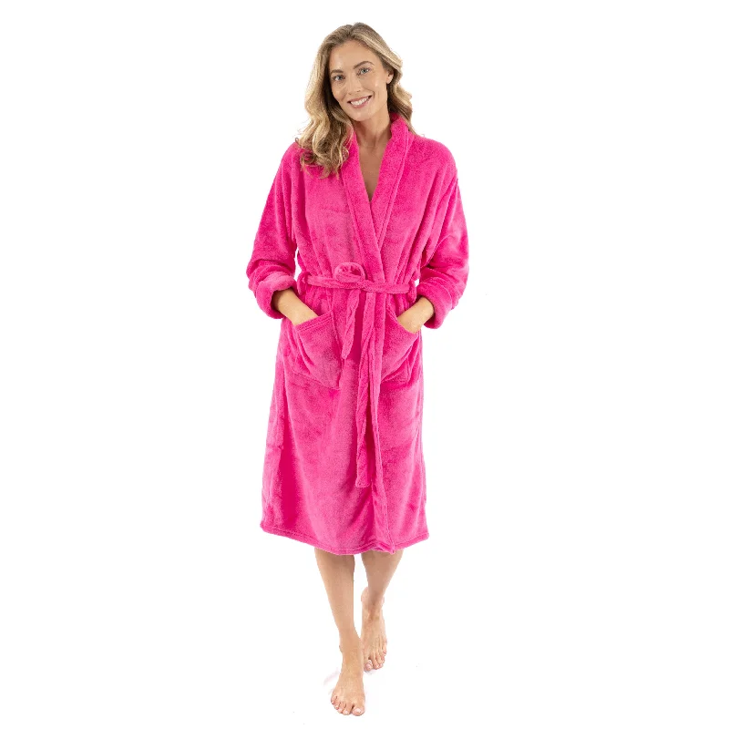 Casual Chic Women's Clothes Womens Fleece Robe