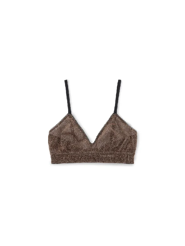 Charming Women's Holiday Apparel Lurex bra