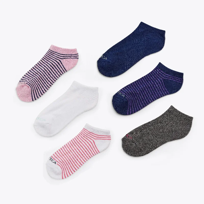 Stylish Women's Garments Nautica Womens Athletic Low-Cut Socks, 6-Pack