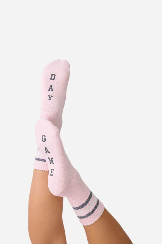 Women's Attire PJ Salvage Game Day Fun Socks Blush