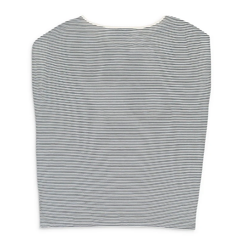 Timeless Women's Clothes CASHMERE STRIPED WHITE?BLACK SWEATER