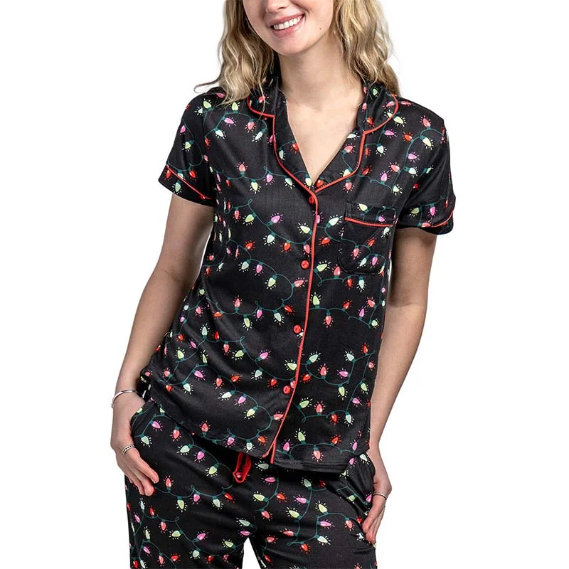 Affordable Luxury Women's Apparel Very Merry Pajama Top