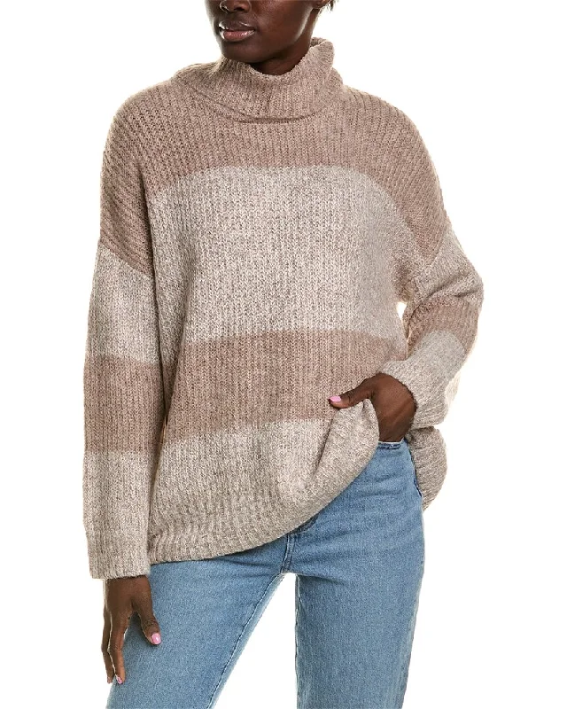 Fashionable Women's Casual Apparel Joan Vass Cowl Neck Sweater