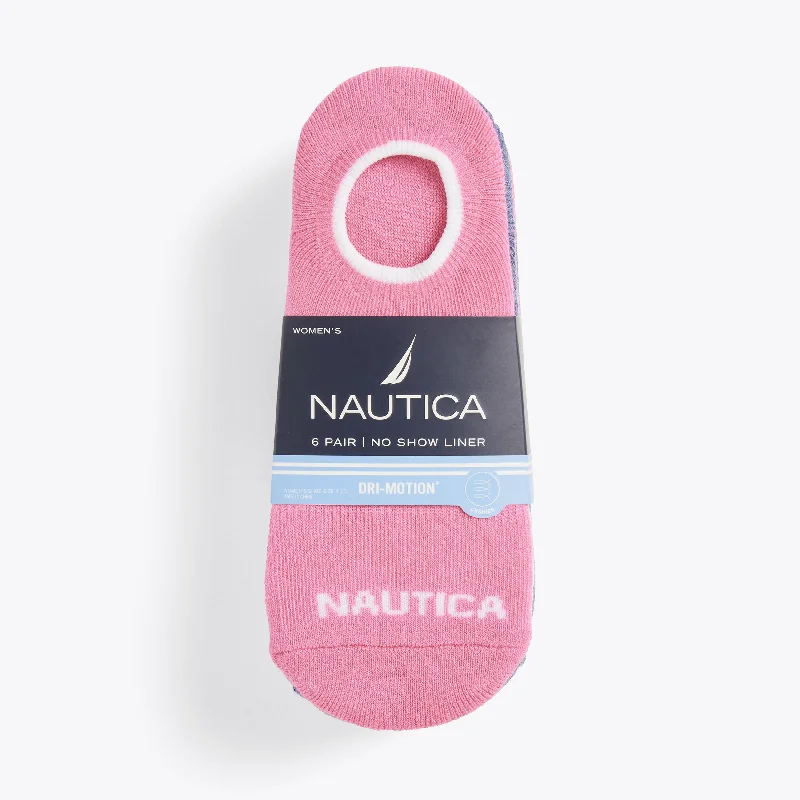 Women's Transitional Attire Nautica Womens Stretch Liner Socks, 6-Pack