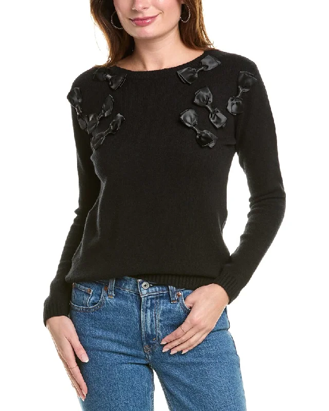 Women's Evening Outfit Gracia Bow Appliques Sweater