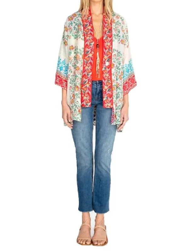 Women's Professional Apparel Reversible Onyx Kimono In Multi