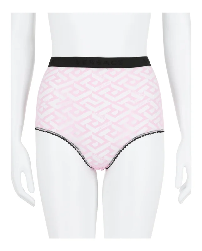 Women's Timeless Attire La Greca-Print Tulle Briefs