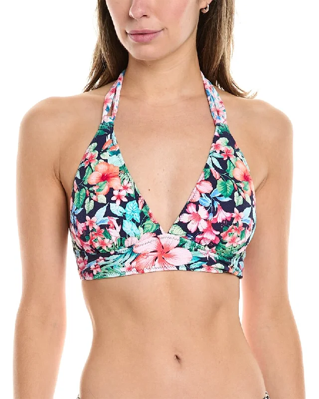 Women's Work Outfit Tommy Bahama Island Cays Flora Reversible Halter Bikini Top