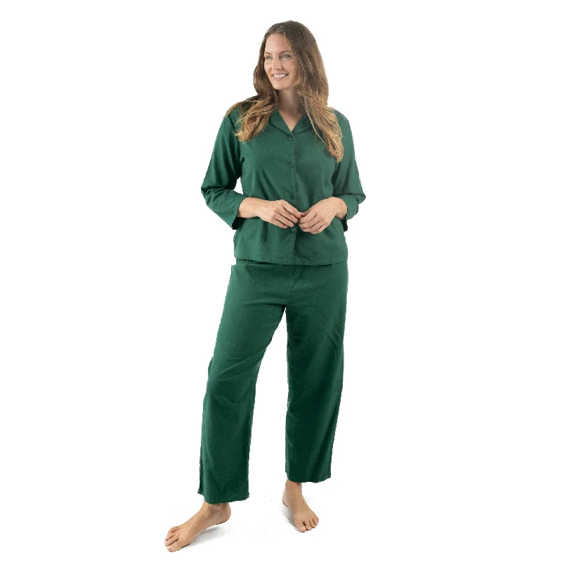 Women's Romantic Outfit Womens Two Piece Flannel Pajamas