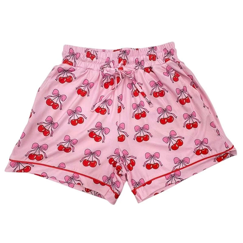 Women's Vintage Garments Cherry Pajama Shorts