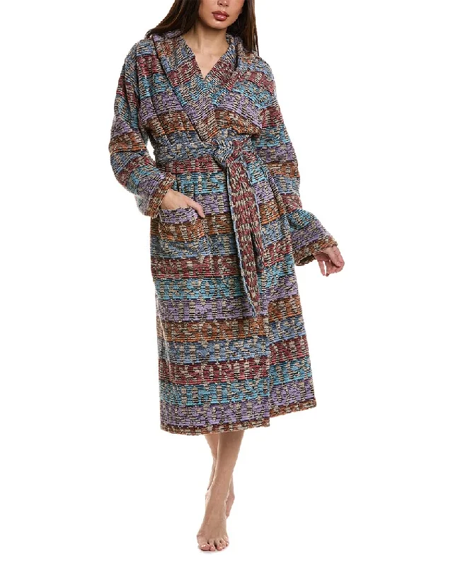 Women's Cozy Outfit For Lounging Missoni Home Blake Hooded Bathrobe