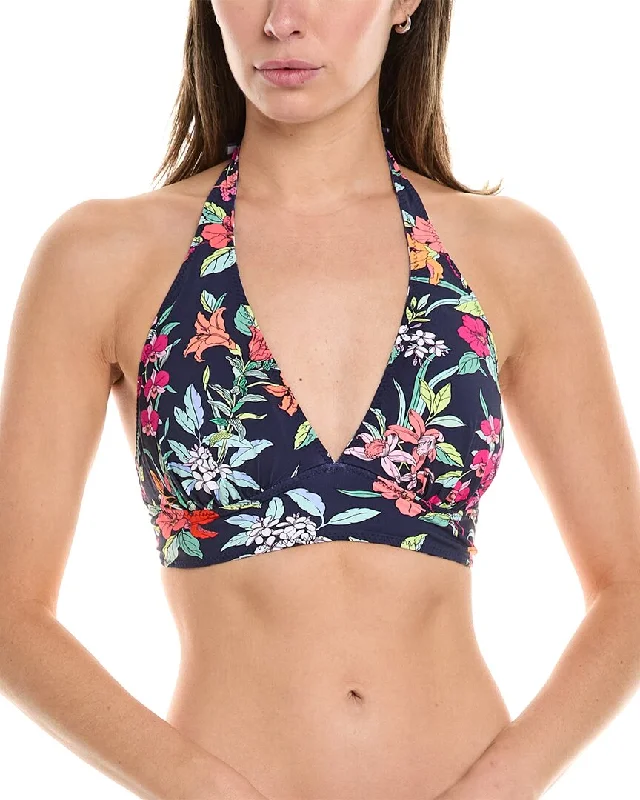 Women's Vacation Outfit Set Tommy Bahama Summer Floral Reversible Halter Bikini Top